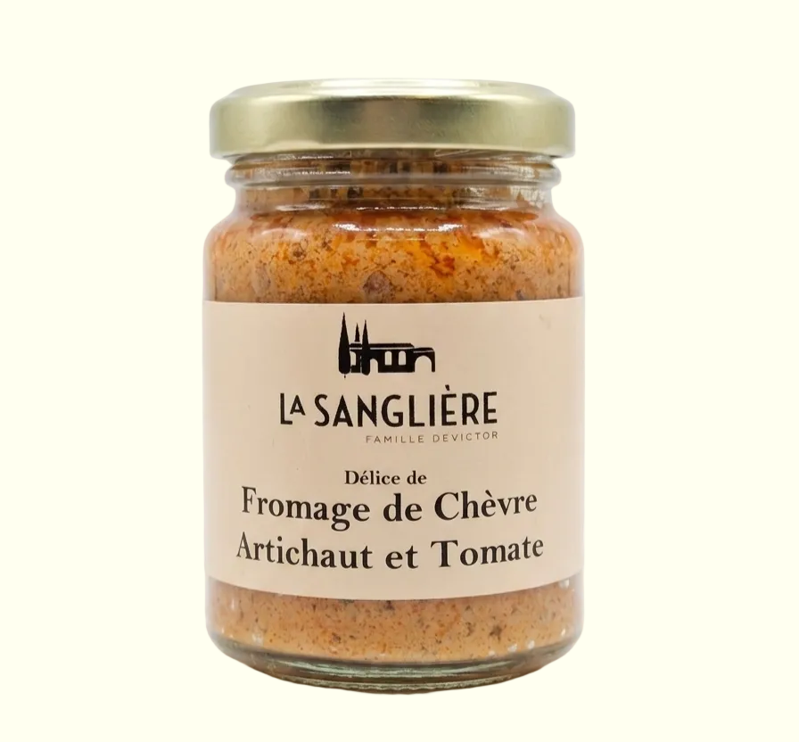 Tartinade Délice de Fromage de Chèvre Artichaut et Tomate – Domaine La Sanglière Provence
