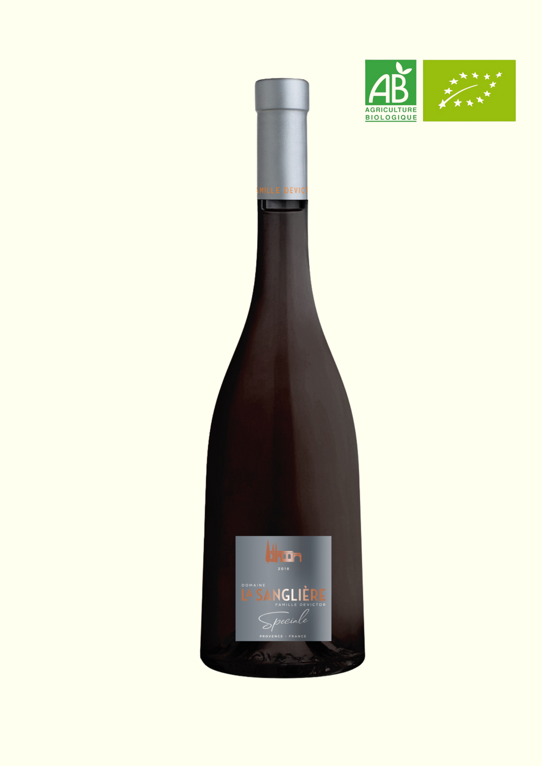 Bouteille Cuvée Spéciale Rouge AOP Côtes de Provence - Domaine de la Sanglière - Caractère &amp; Épices - Label HVE3