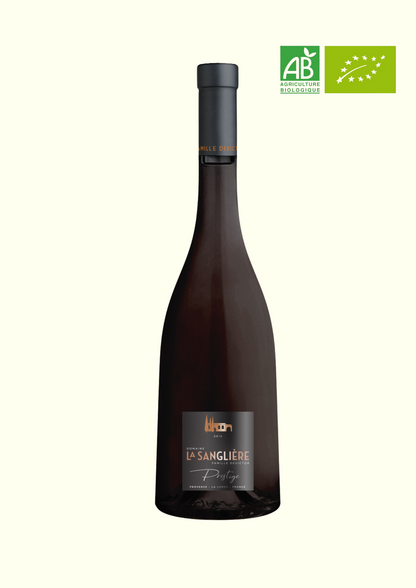 Bouteille de vin rouge Prestige, AOP Côtes de Provence La Londe, un vin équilibré, structuré et certifié Bio.